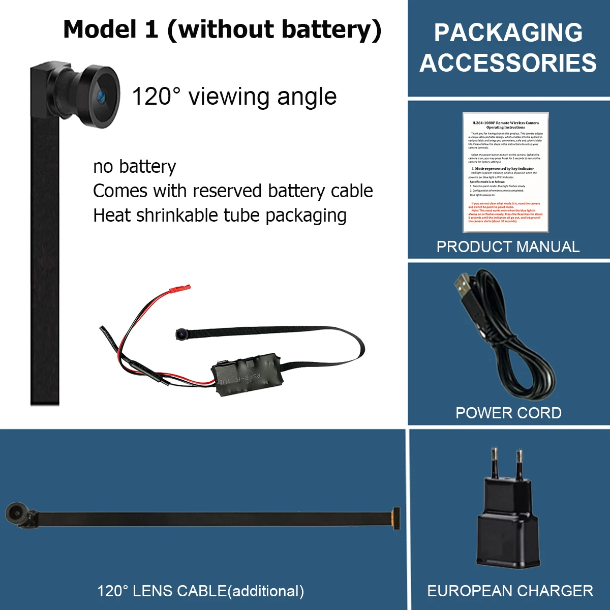 Kleine 4K DIY draadloze WiFi 2.0MP camera ondersteunt live-uitzending op afstand via smartphone-app 1080P beeldkwaliteit 4 modellen om uit te kiezen