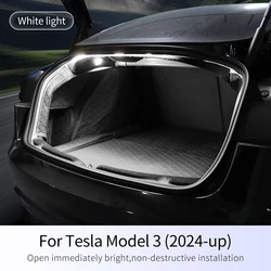 For Tesla Model 3 Highland 2024 2025 2026 Upgrade 12V Trunk Brighten LED Strip Waterproof Flexible DIY Rear Trunk Silicone Light