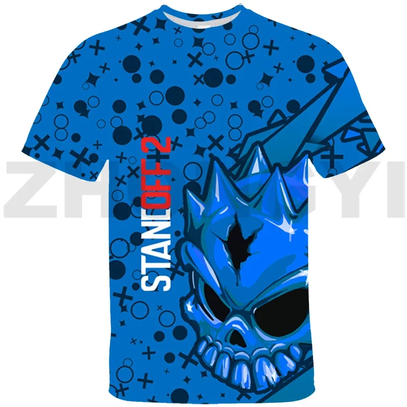 3D Printed Standoff 2 T-shirts for Men Hip-Hop High Street Oversized T Shirt Kids Casual Anime Short Sleeve Summer Harajuku Tees