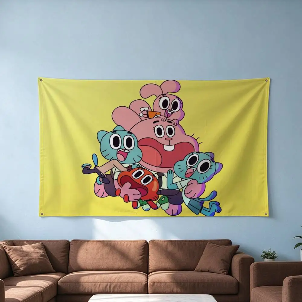 The Amazing World Of G-Gumball  Flags for Bedrooms Home Decor Items Outdoor Decors Garage Decoration Flaga