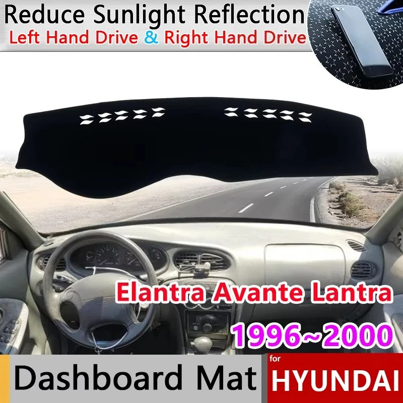 Car Dashboard Cover Pad for Hyundai Elantra Avante Lantra J2 RD 1996~2000 1997 Liner Anti-Slip Mat Sunshade Carpet Accessories