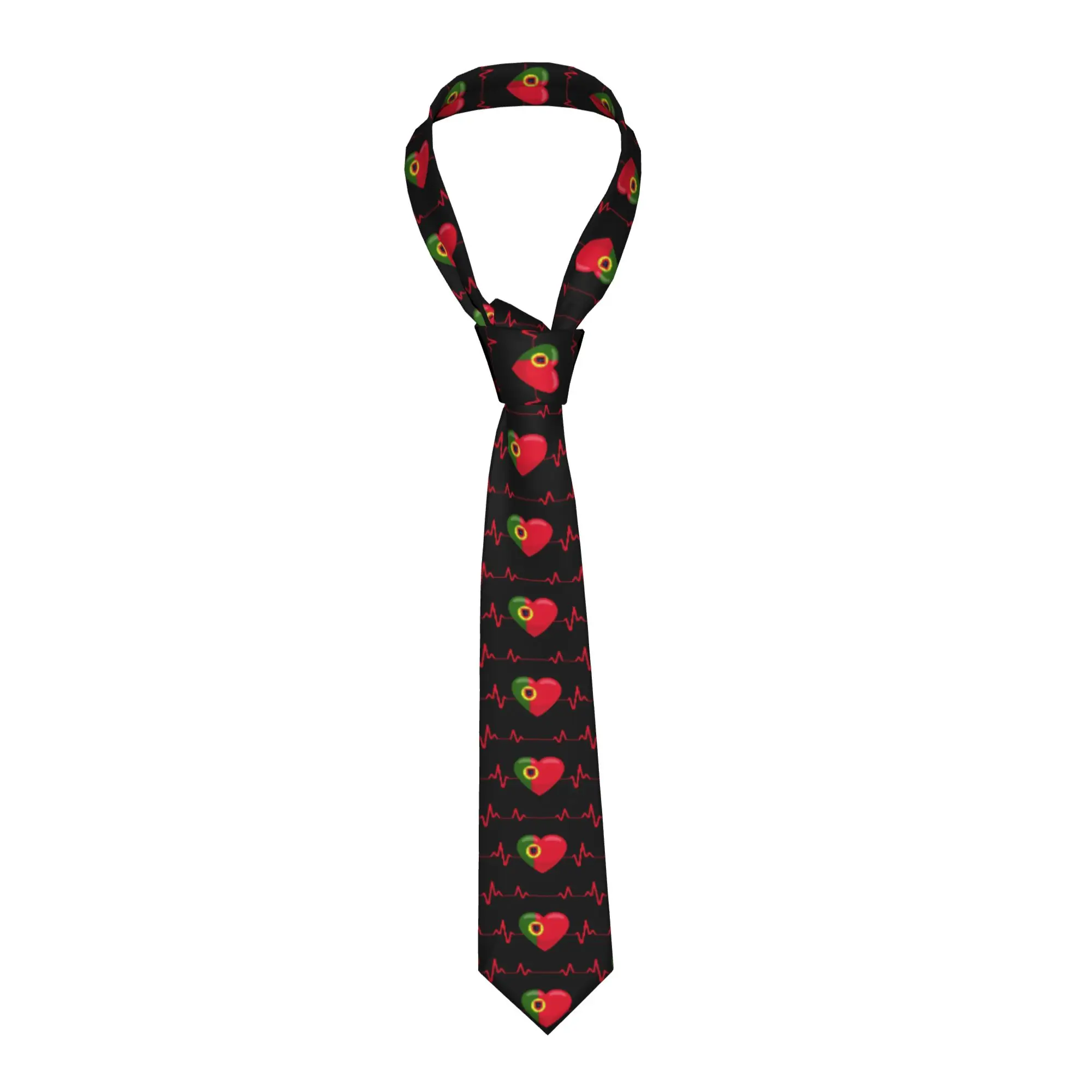 Formal Portugal Flag Ties for Party Men Portuguese Republic Neckties