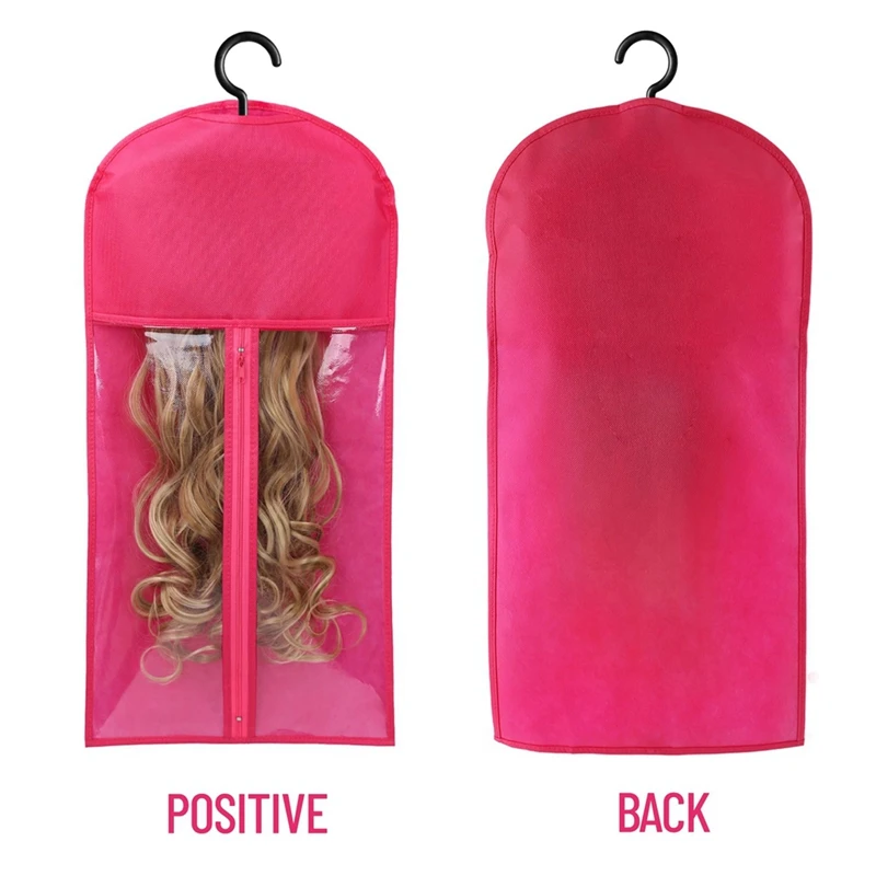 3PCS Hair Extension Holder Wig Storage For Multiple Wigs Holder Wig Bags With Hanger Hair Extension Storage