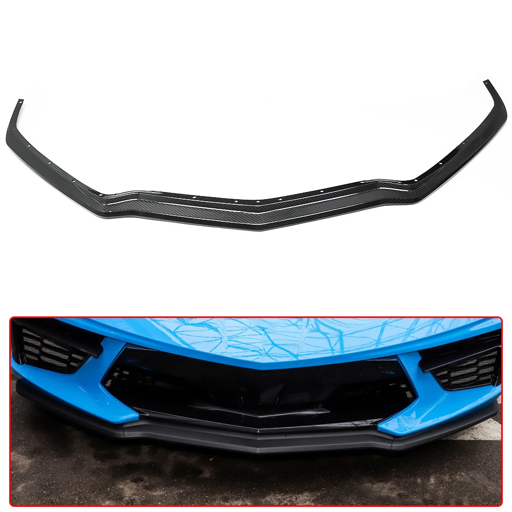 

Carbon Fiber Accessories for Chevrolet Corvette C8 Stingray Z51 Exterior Front Bumper Bottom Lip Airvent Splitter Cover Trim