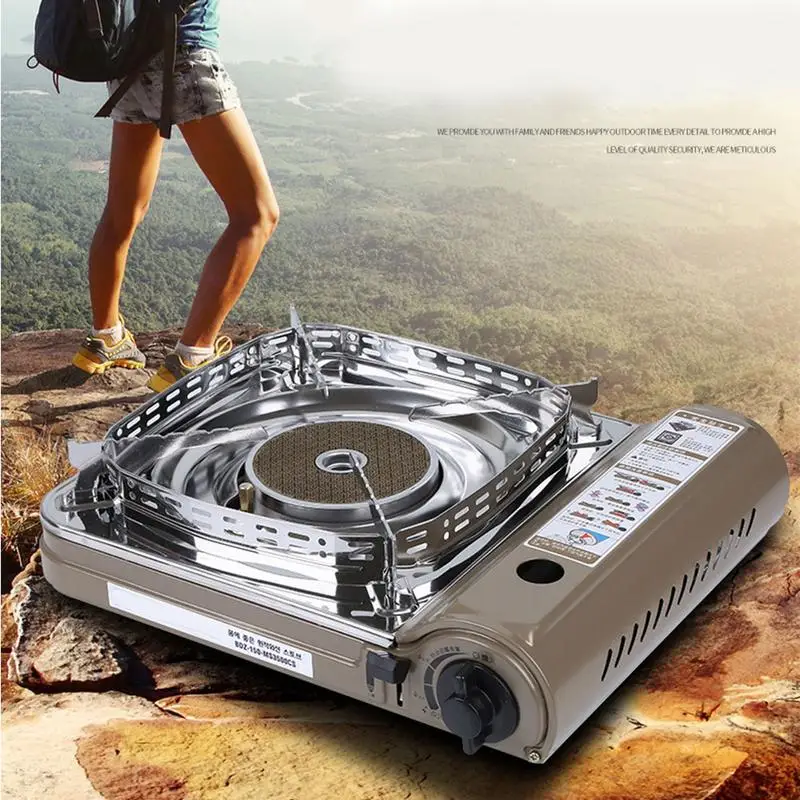 Outdoor Portable Gas Stove High Quality Windproof Ring Countertop Range With Carrying Case Safe Gas Stove