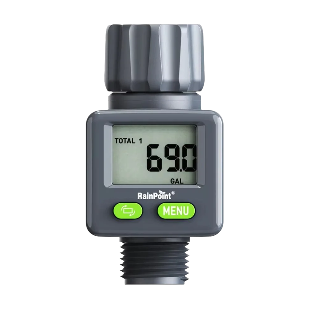 High Precision Water Flow Meter Automatic Digital Readout Water Meter Accurate Flip Display Flow Monitor Yard Landscape
