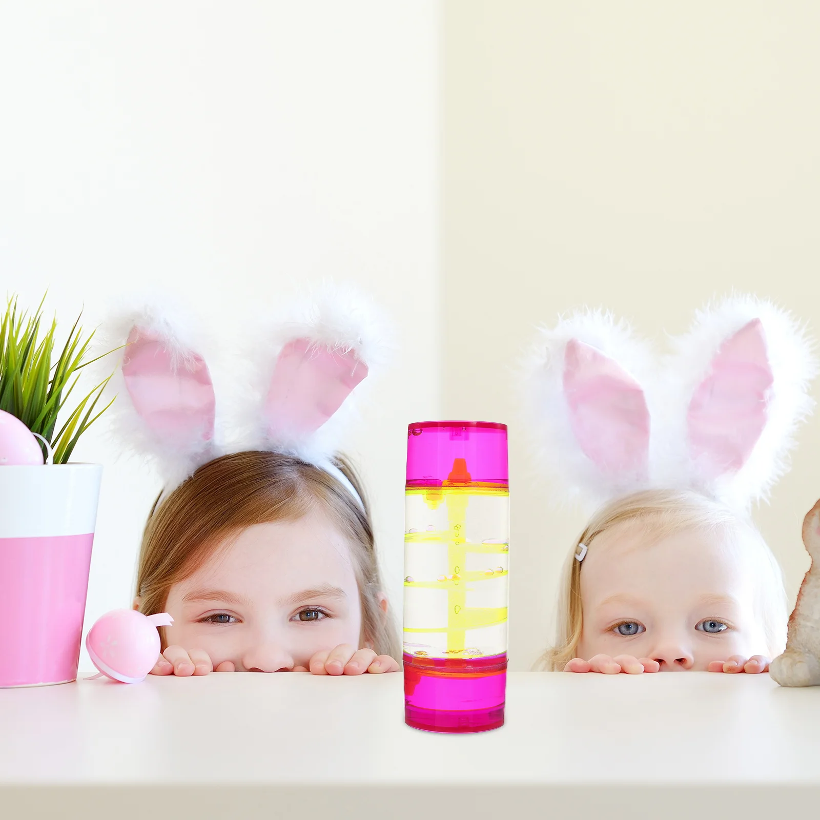 

Decorative Liquid Oil Motion Bubbler Creative Hourglass Adornment Soothing Color Relaxing Visual Experience Liquid Sensory Timer