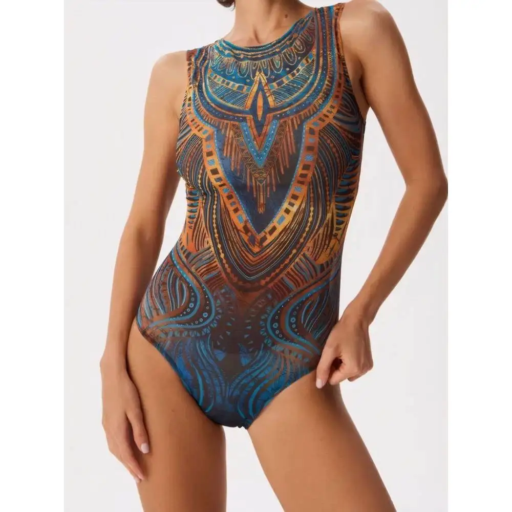 Cikini Quick Drying Printed One-Piece Swimsuit Beach Skirt Summer Beach Swimwear Bathing Suit For Women