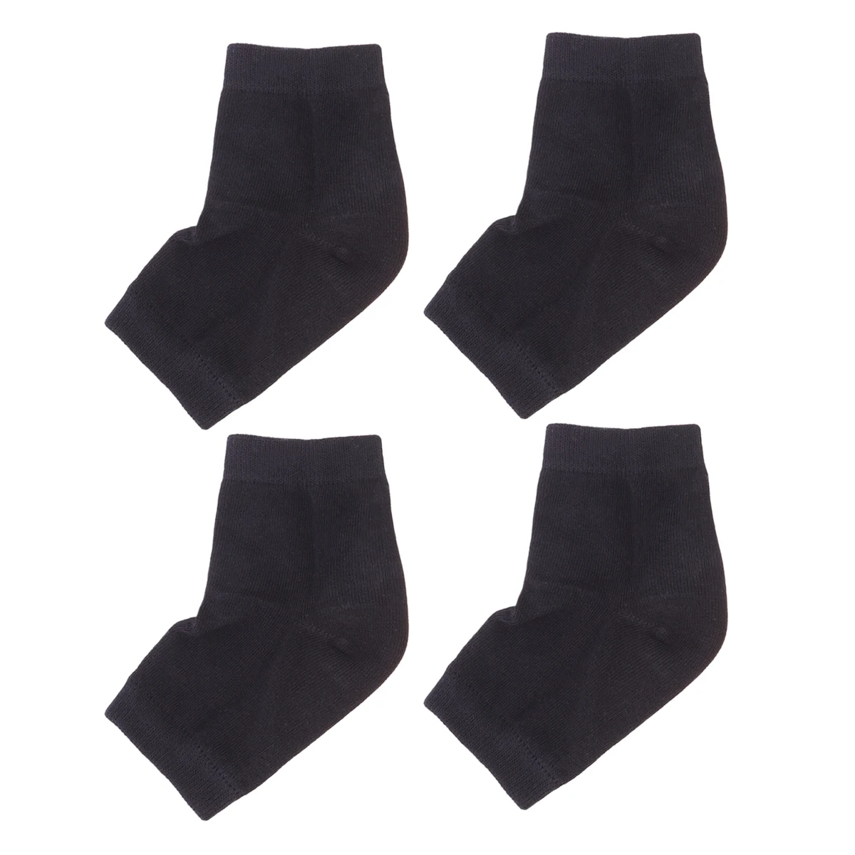 

2 Pairs Ripstop Socks Moisturizing Gel Heel Anti-crack Breathable Ankle Men and Women