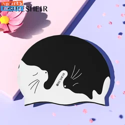 Professional Swimming Caps Women Silicone Anti Slip and Waterproof Ear Protection Swim Caps Adult Enlarged Fashion Swimming Cap