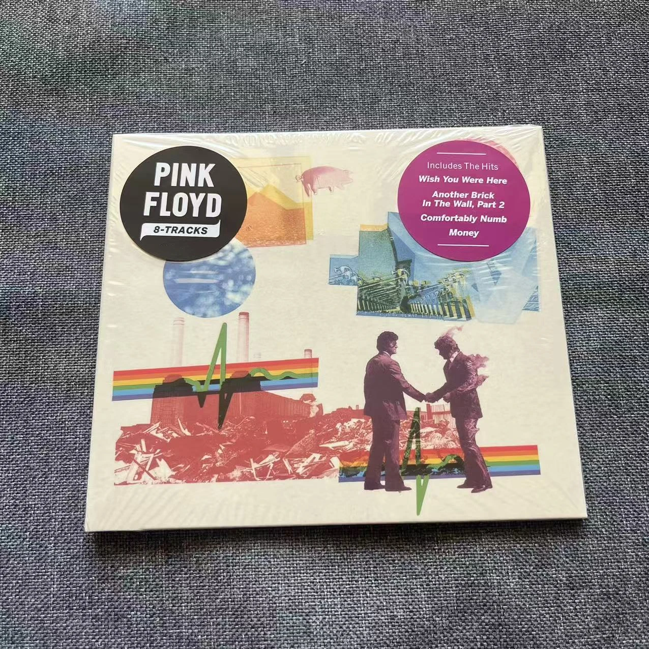 Prog Rock Richard Wright Roger Waters Music CD 8-Tracks Album Comfortably Numb Music Record Cosplay Walkman Car Soundtracks Box