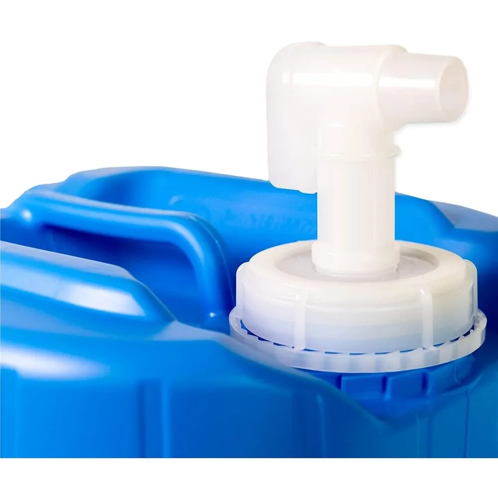 Stapelbare 5-Gallonen-Wasservorratsbehälter (3er-Pack) |   Lebensmittelqualität, BPA-frei |   Robuste, große Wasserkrugger für den Außenbereich und den Innenbereich |