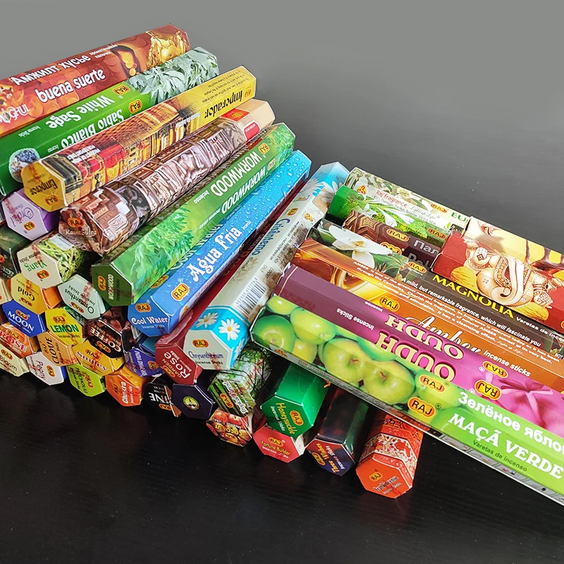 1/2boxes Indian Incense Sticks Sage Lavender Palo Santo for Meditation Air Freshing Aromatherapy Home Fragrance Deodorization