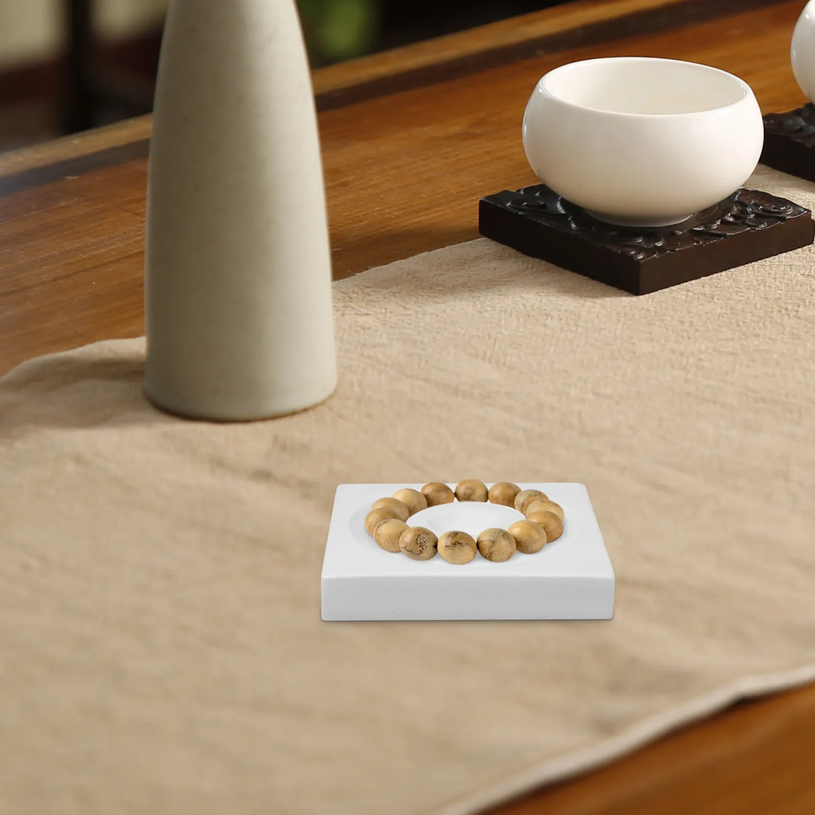 

Compact Bracelet Display Stand Holder for Selling Jewelry Organizer Tray Space Saving Desktop Countertop Accessory Storage