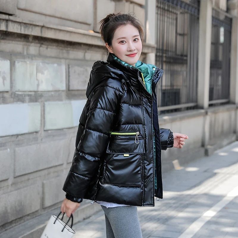 

2022 New Down Padded Jacket Women Overcoat Fashion Mid-Length Thicke Hooded Parka Winter Warm Down Cotton Jacket Female Casaco