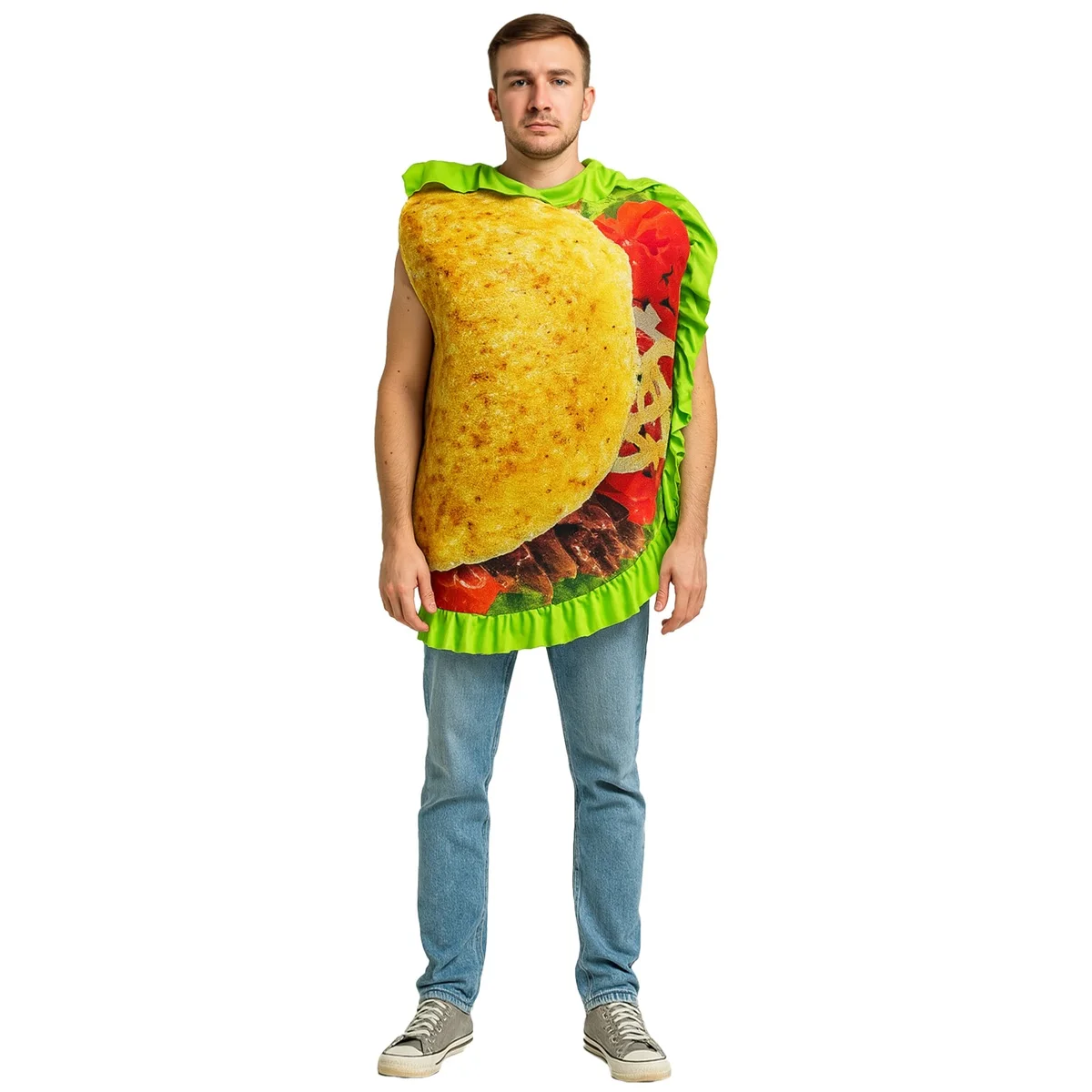 

Halloween Cosplay Adult Performance Costumes Food Costumes Mexican Roll TACO Party Performance Costumes