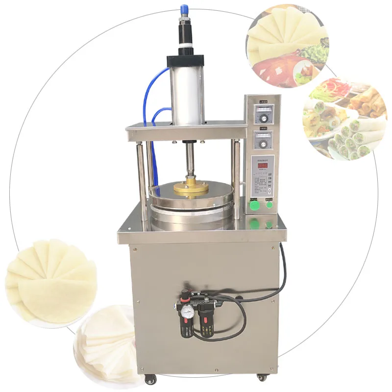 80CM Automatic Vertical Pancake Flattening Machine With Heating Function Corn Cake Ultra-Thin Pancake Roll Making Machine