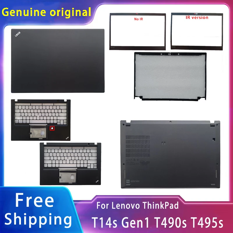 

New For Lenovo Thinkpad T490s T495s T14s Gen1;Replacemen Laptop Accessories Lcd Back Cover/Front Bezel/Palmrest/Bottom With LOGO