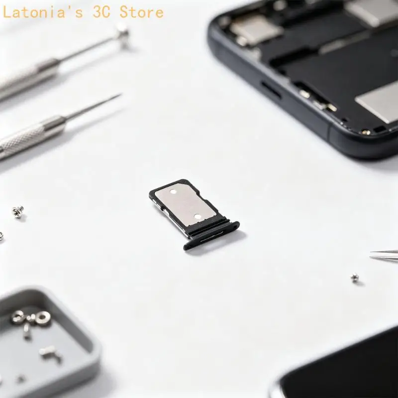 Ersatzkartenfach aus Kunststoff für Telefonreparaturzwecke, spezifische Gerätepassung, geformter Rahmen, Metallkontaktplatte – Detail 10