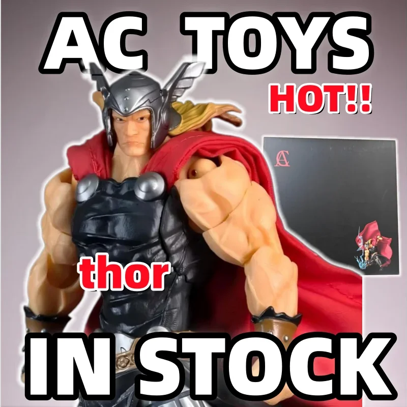 

AC Articulated Norse Warrior Figure, Collectible Action Toy with Fabric Cape & Lightning Accessories for Collection