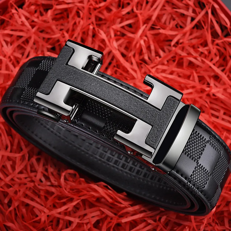 

Luxury belt for men Genuine leather belt Alloy buckle, automatic buckle belt, men's designer belts, men's gifts