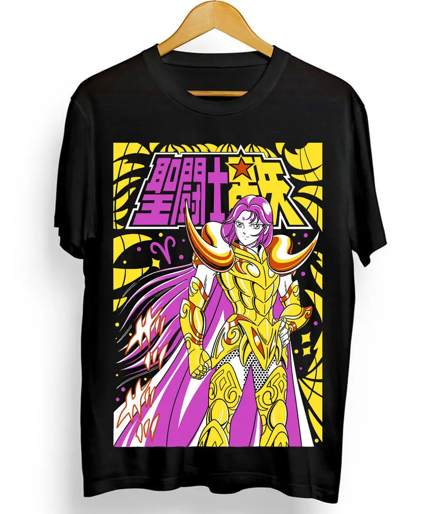 Saint Seiya Mu Aries T-Shirt Anime silver saints Matnga Shirt Tee All Size