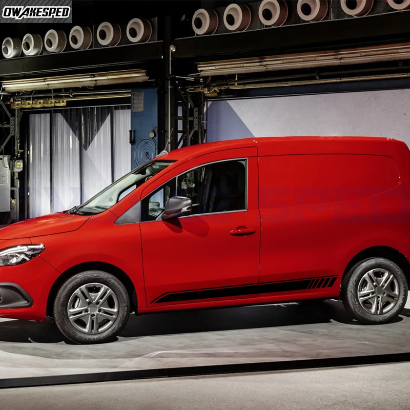 

2 шт. наклейка на боковую юбку двери автомобиля для Mercedes Benz Citan Camper Van, автодекор кузова, виниловые наклейки, гоночные аксессуары, спортивная полоса