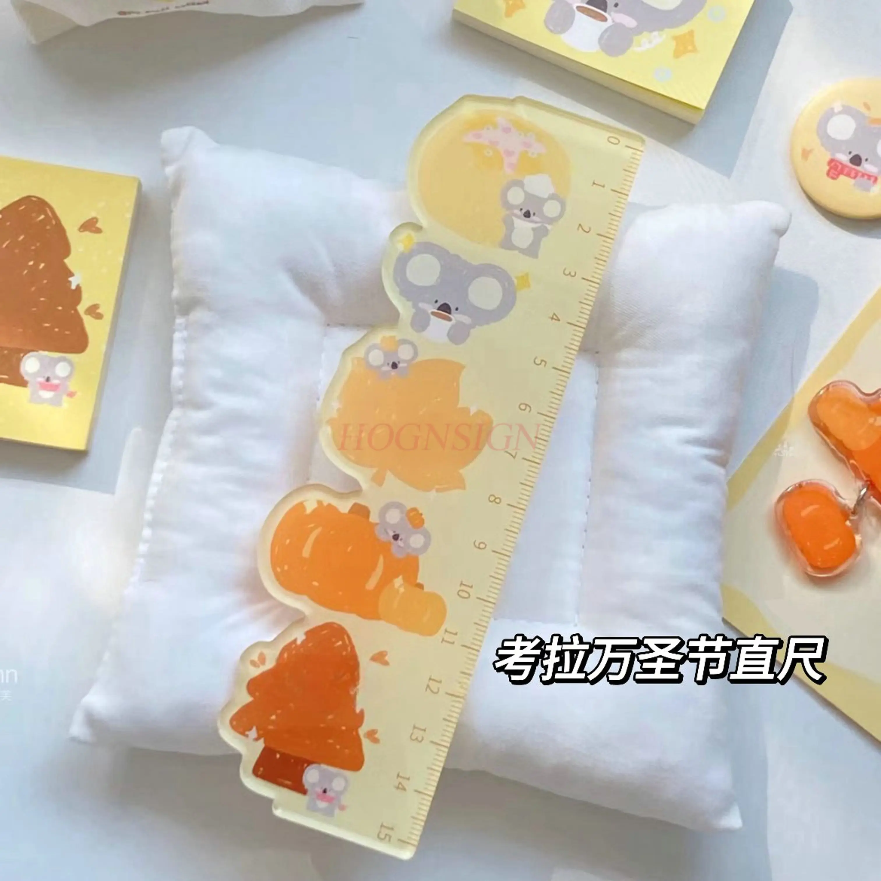 1pcs Cute marine animals, alien shaped acrylic ruler, palm ruler, set ruler, elementary school student ruler, measuring