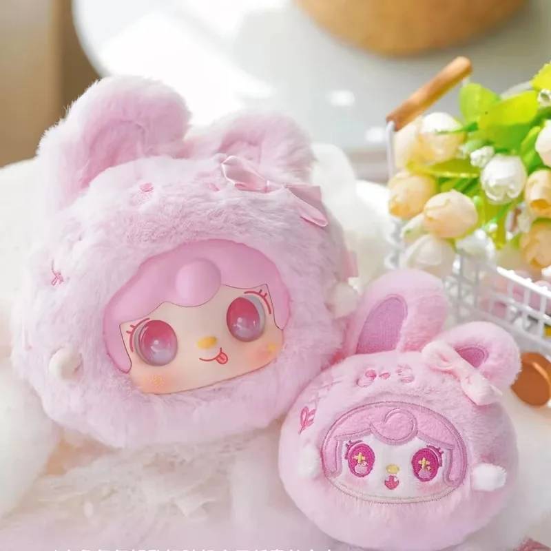 Yooki mascote obter por caixa cega coelho cordeiro figura de ação caixa mística kawaii animais anime boneca mochila pingente saco mistério brinquedos