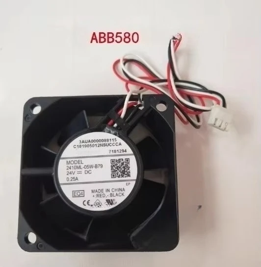 Suitable for inverter cooling fan 2410ML-05W-B79 24V 0.25A three-wire alarm ABB580