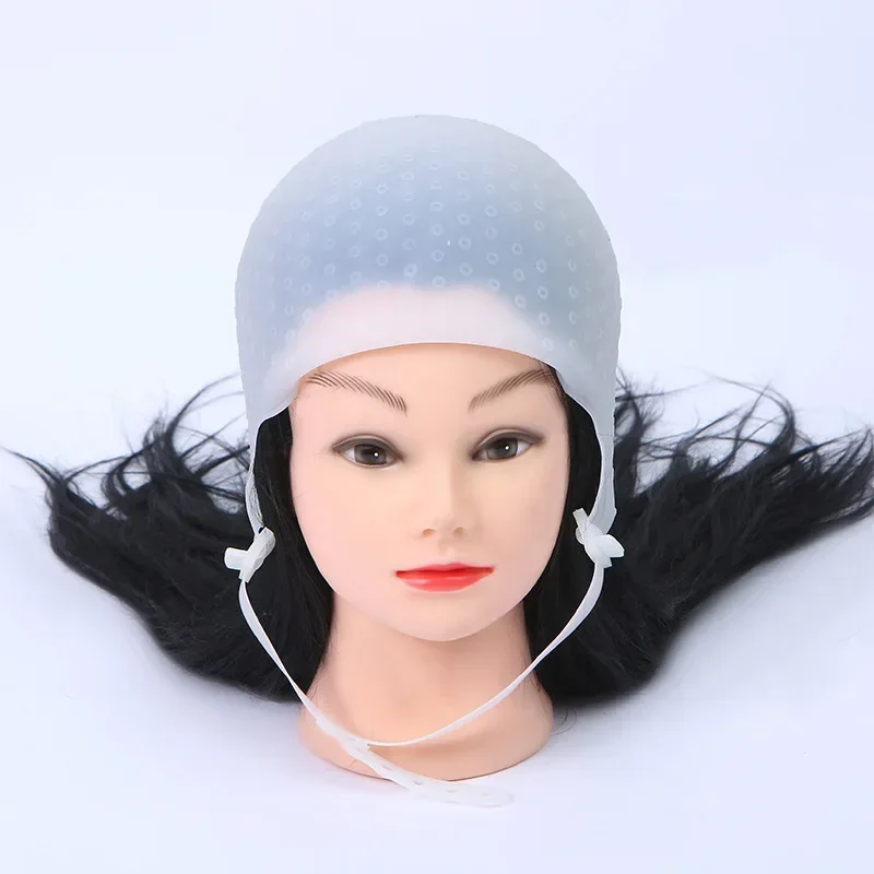 

1PC Reusable Hair Colouring Highlighting Dye Cap With Hooks Frosting Tipping Color Styling Professional Tools