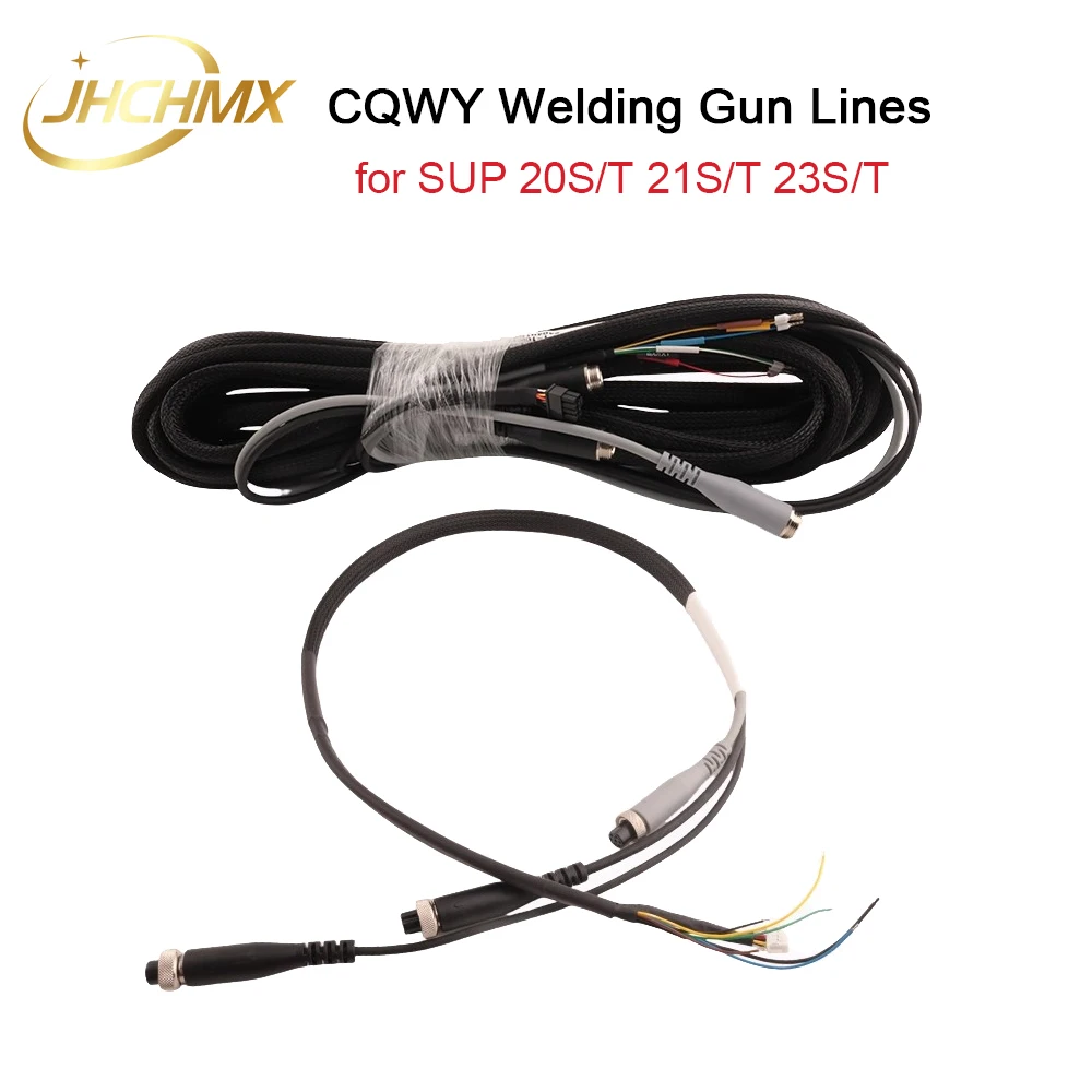 

JHCHMX Лазерный сварочный аппарат CQWY Линия управления сигналом Кабели Новые аксессуары для сварки SUP с тремя вилками для 20 21 23 ST