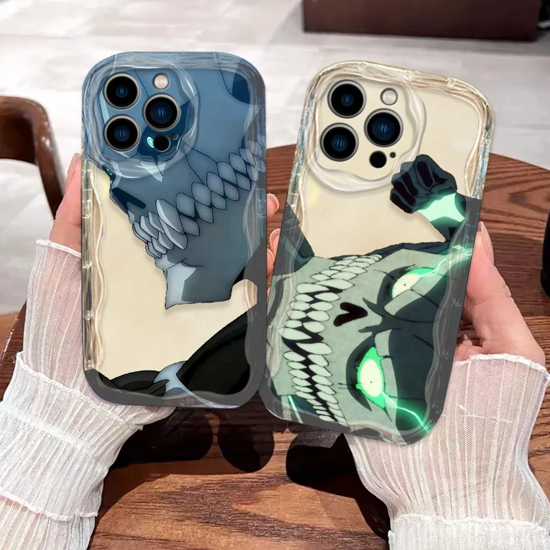 Anime Kaiju No. 8 Cool Cover For Apple iPhone 15 14 13 12 11 Pro X XR XS Max Plus 8 7 Plus SE Wave Oil Phone Case