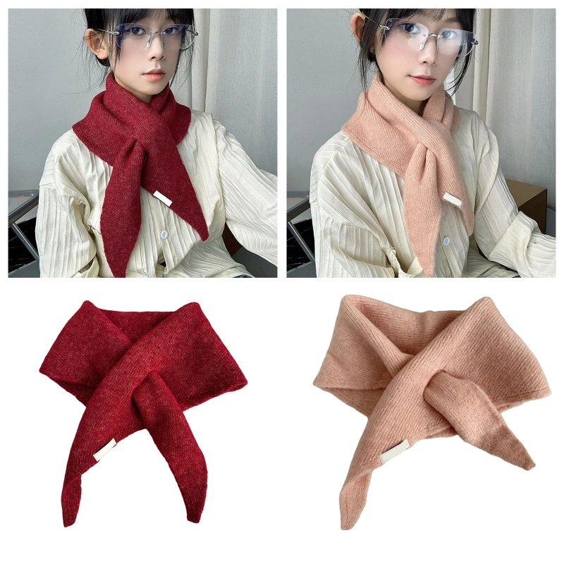 Shawl Scarf Casual Scarf Neckerchief Warm Scarf False Collar Scarf Warm Winter Cycling Windproof Detachable Wrap image 6