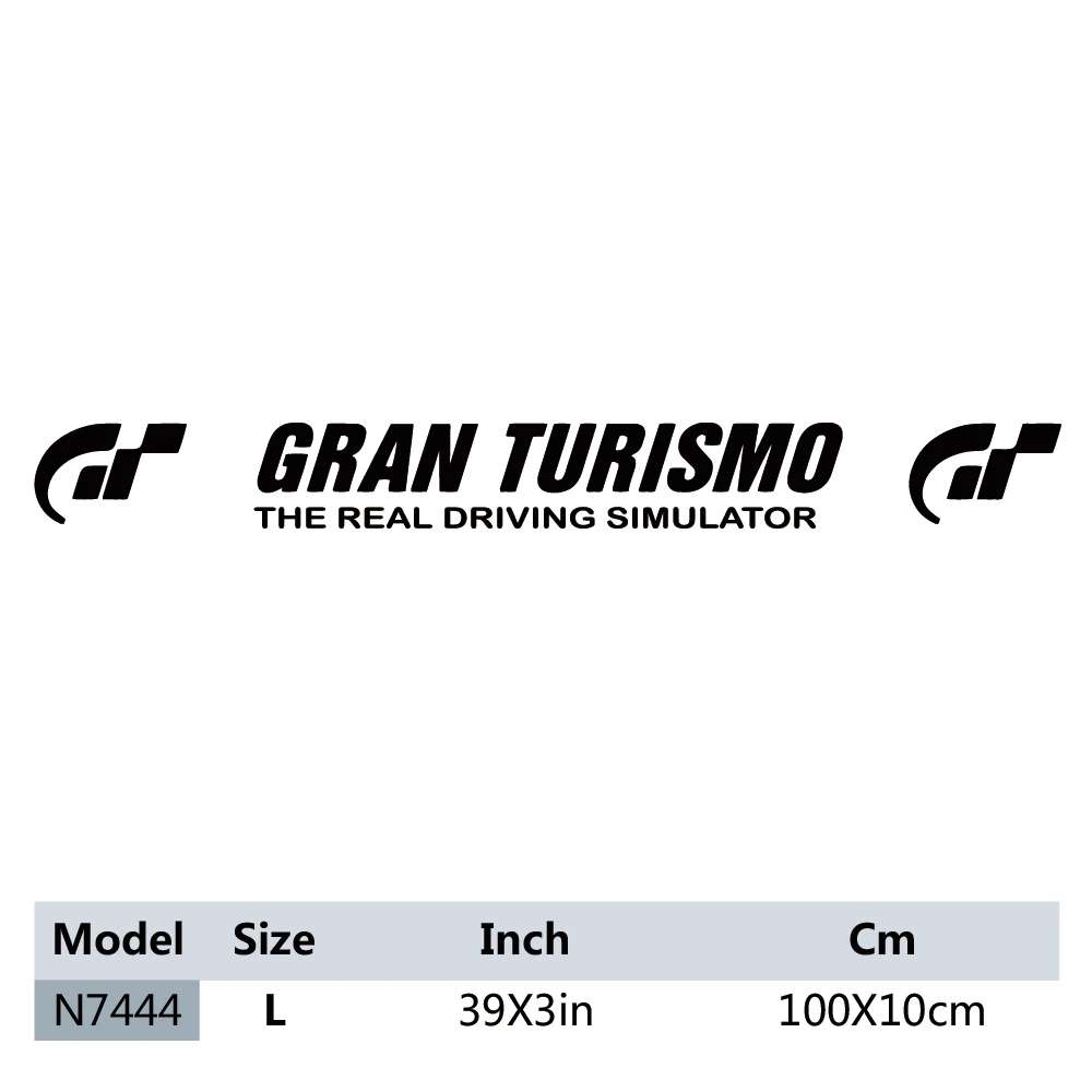 패션 윈드쉴드 그란 투리스모 자동차 스티커, Voiture 패션 비닐 데칼 자동차 장식 액세서리 블랙/화이트 비닐 스티커