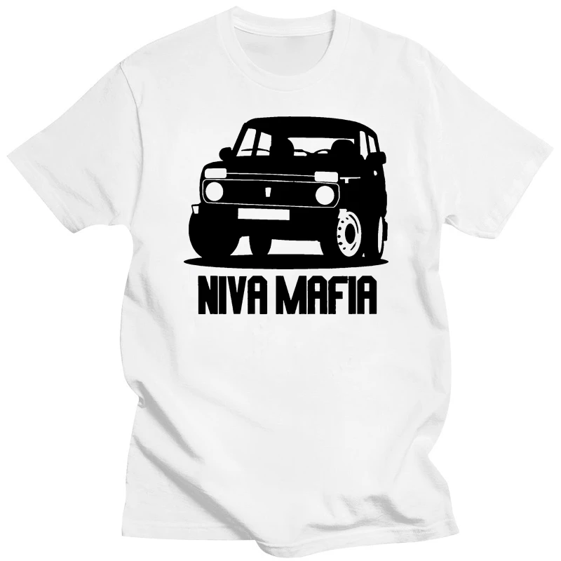 Hot Summer Style Brand T Shirt Printing Niva Mafia Offroad Off-Road Vehicle Artwork Russia Trucks Oldschool custom Tee Shirts