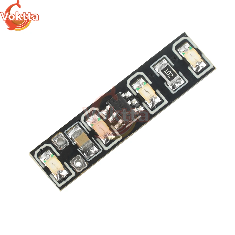 DC 3.7-4.2V Battery Level Indicator LED Power Display Module 1S Ternary Lithium Battery Capacity Board Battery Charging Tester