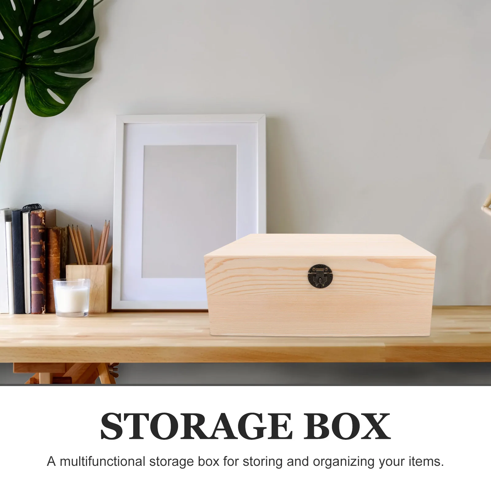 

Wooden Jewelry Box Rustic Design Hinged Lid Small Compact Organizer Multipurpose Storage Case for Rings Earrings Necklaces