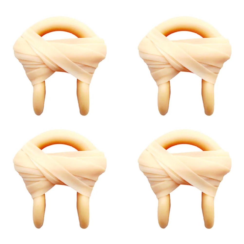 4 Pcs Swimming Nose Plugs Adults Anti-fall Clip Swimmers Kids Emulsion Clips Nosebleeds Professional Nose Plugs Yellow