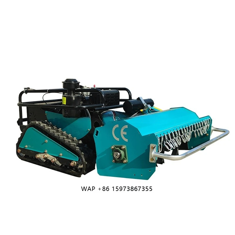 800mm 1000mm 1200mm CE EPA Engine All Terrain Agriculture Rubber Remote Control Robot Flail Lawn Mower