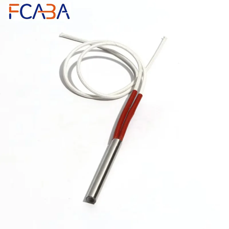 

FCABA 5 шт., диаметр 6 мм, длина 165 ~ 185 мм, двойная электрическая нагревательная трубка с одной головкой, 304SUS, 310 Вт/320 Вт/325 Вт/330 Вт/345 Вт, картриджный нагреватель
