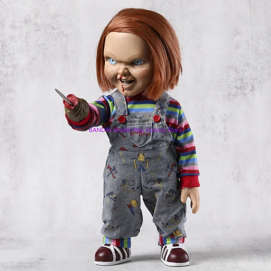 

Spot Goods Mezco Childs Play 2 Talking Chucky Action Figure Excellent Model Toy Collectables