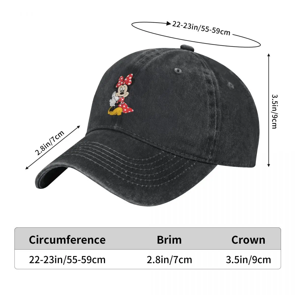 Mickey Minnie Mouse Baseball Cap Men Women Sun Visors Trucker Hat Summer y2k Cool Outdoor Sport Baseball Caps