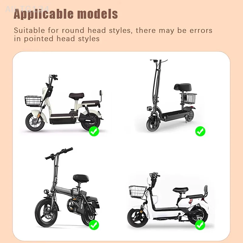 Electric Car Seat Cover, Waterproof Sunblock, Heat Insulation Non-slip Leather Seat Cover Electric Bike Cartoon Protective Cover