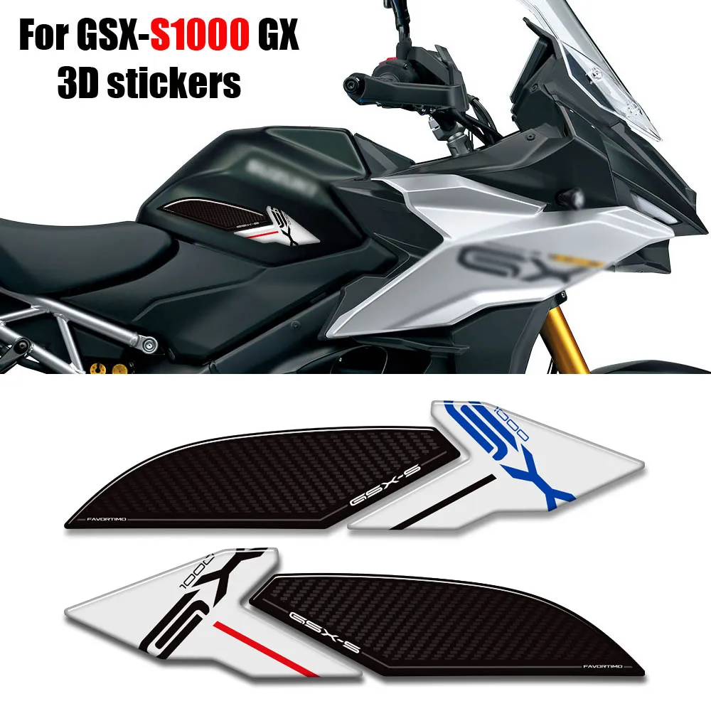 

New Motorcycle tank pad Grips decals Fuel Tankpad stickers Protection For Suzuki GSX-S1000 GX GSXS 1000GX 2022 2023 2024-