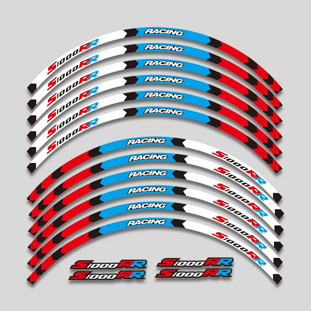 For BMW S1000RR S 1000RR Reflective Motorcycle Accessories Wheel Sticker Inside of Hub Decals Rim Stripe Tape