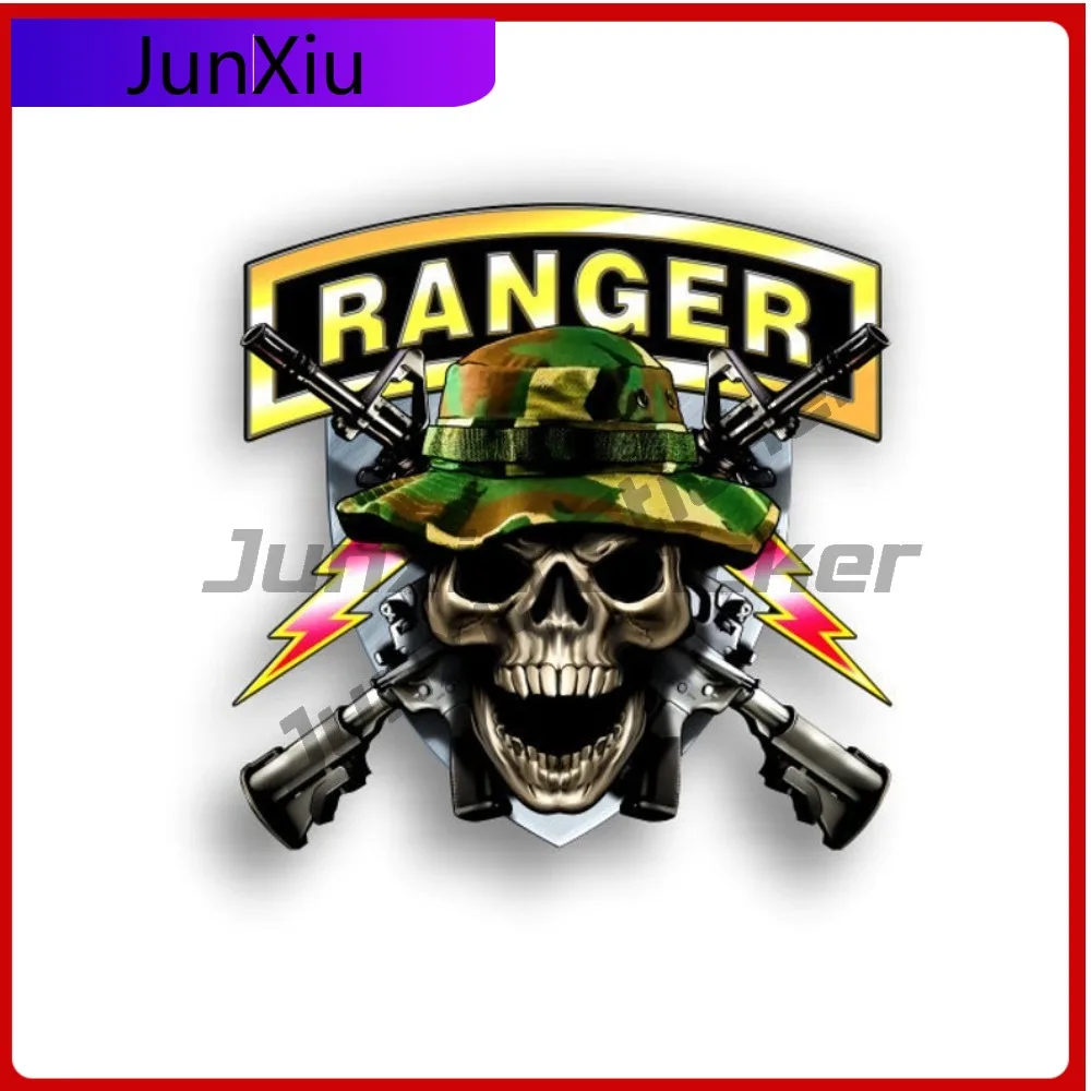 

Army Ranger Skull Sticker Vinyl Scratch-proof Exterior Decal For Auto Cars Trucks Windshield Laptop Rv Camper Pvc Accessories