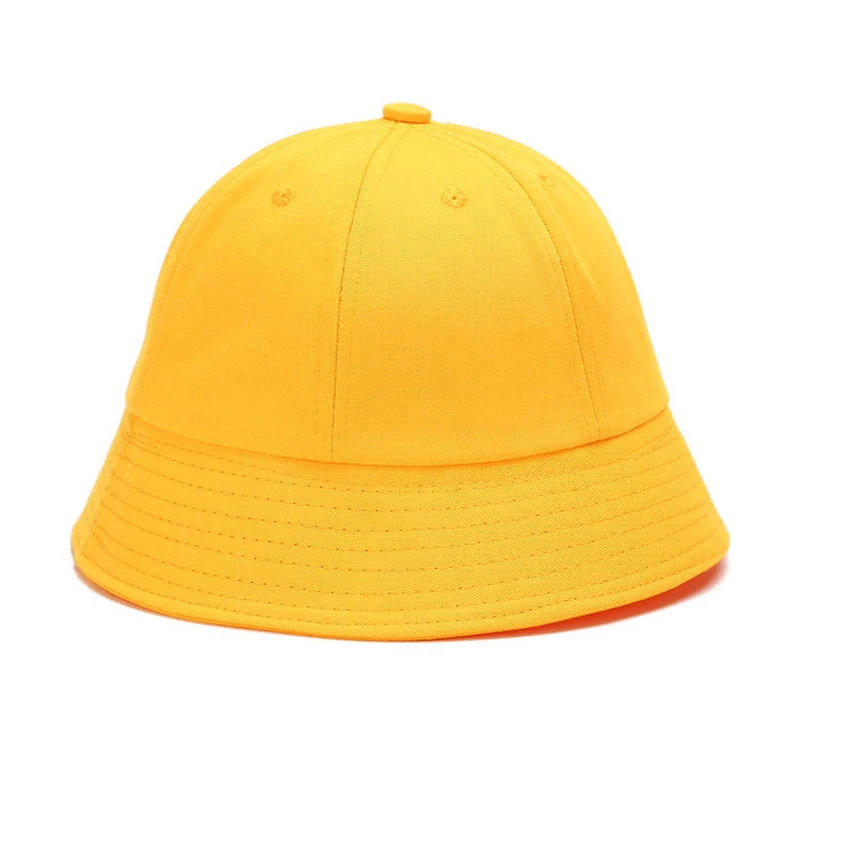 Custom Made Cherry Maruko Small Yellow Hat fisherman Cap Children Hat Boys Baby Girls Sun Hat Add Your Design Or Logo DIY