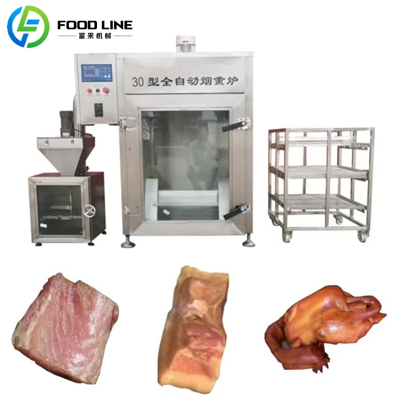 

Customized Bacon Smoking Furnace Commercial Bacon Smoke House For Pork Belly Bacon Ham Meat Products Smoking