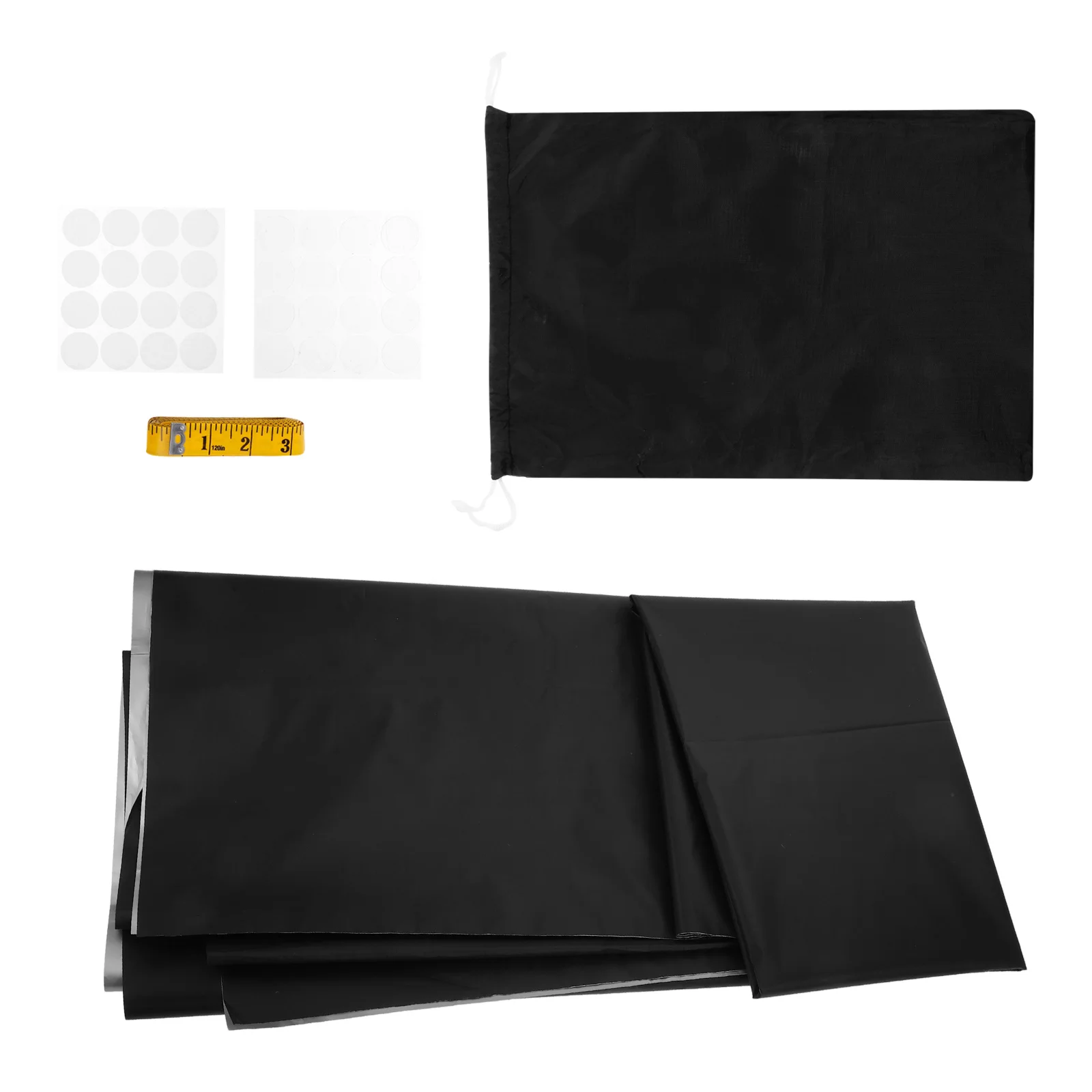 

1Sets Portable Blackout Shade Cuttable Darkening Curtain for Bedroom Dorm Nursery Temporary Window Cover Travel Friendly Design